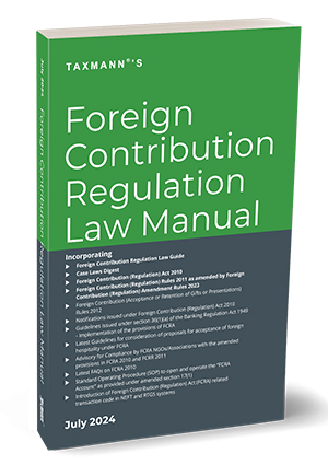 Taxmann Foreign Contribution Regulation Manual Taxmann 2024