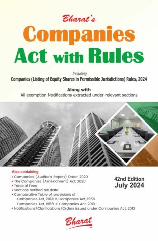 Bharat Companies Act 2013 with Rules Edition 2024