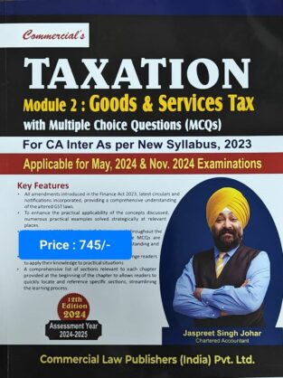 CA Inter Taxation Module 2 (GST) By Jaspreet Singh Johar May 24