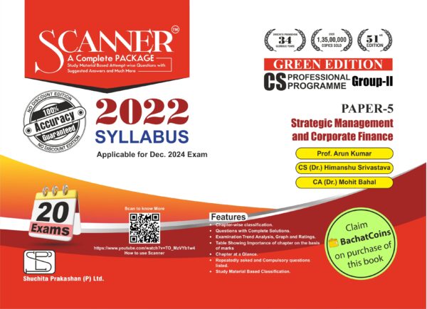 Scanner CS Final Strategic Management and Corporate Finance