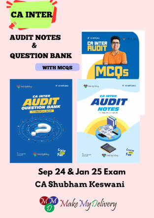 CA Inter Audit Notes & Q/B CA Shubham Keswani Sep 24