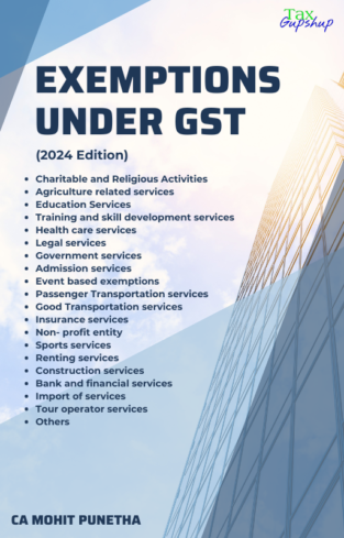 Exemptions under GST By CA Mohit Punetha Edition 2024