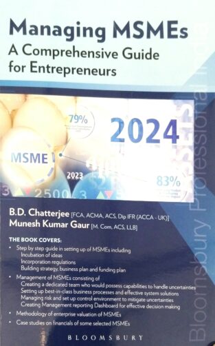 A Comprehensive Guide for Managing MSMEs By B D Chatterjee