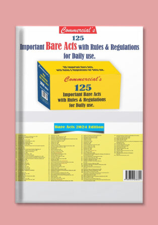 Commercial 125 Important Bare Acts With Rule & Regulations