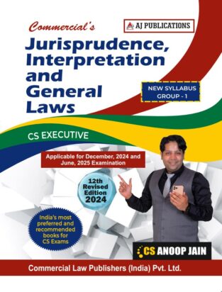 CS Inter Jurisprudence Interpretation and General Laws Anoop Jain