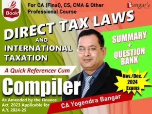 CA Final Direct Tax Laws Compiler Yogendra Bangar Nov 24