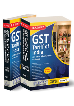 Centax GST Tariff of India and GST Rates by R K Jain.