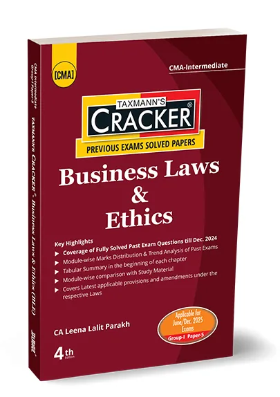 CMA Inter Cracker Business Laws & Ethics (2022 Syllabus)