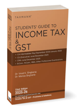 CA Inter Students Guide To Income Tax By Vinod K Singhania