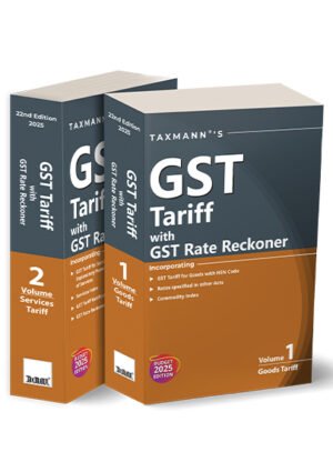 Taxmann GST Tariff with GST Rate Reckoner GST Tariff Referencer