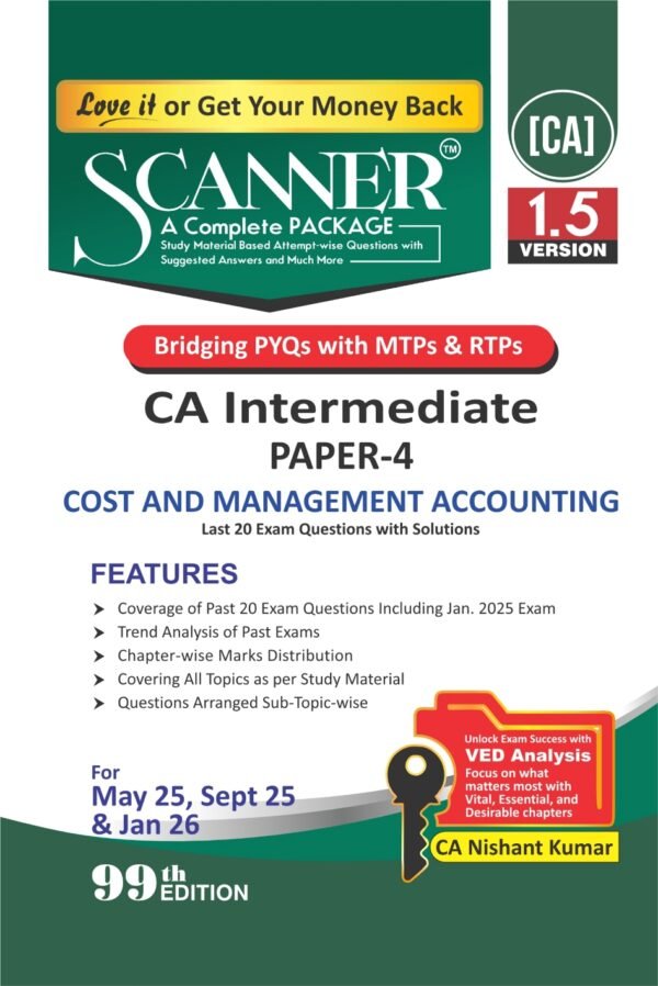 Scanner Cost Management Accounting CA Nishant Kumar May 25