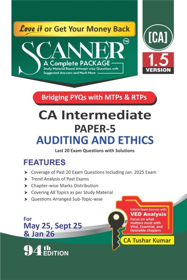 CA Inter Scanner Auditing and Ethics CA Tushar Kumar May 25