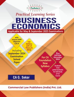 CA Foundation Padhuka Business Economics G. Sekar May 2025