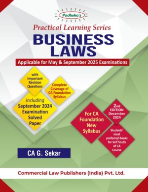 CA Foundation New Scheme Business Laws By CA G. Sekar