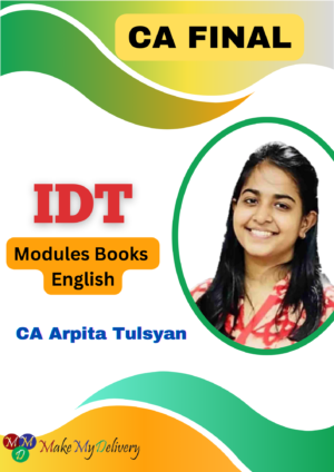 CA Final Indirect Tax Laws Book By CA Arpita Tulsyan