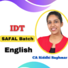 CA Final IDT Safal Batch By CA Riddhi Baghmar May 2025