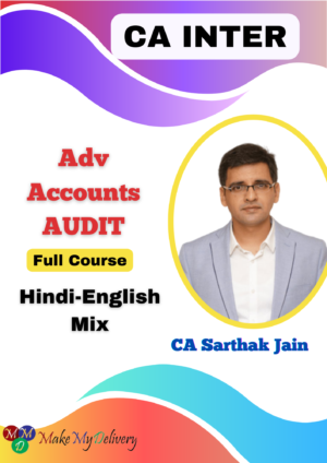 CA Inter Advanced Accounts and Audit New Syllabus Sarthak Jain