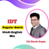 CA Final IDT Regular Batch New By CA Mahesh Gour May 25