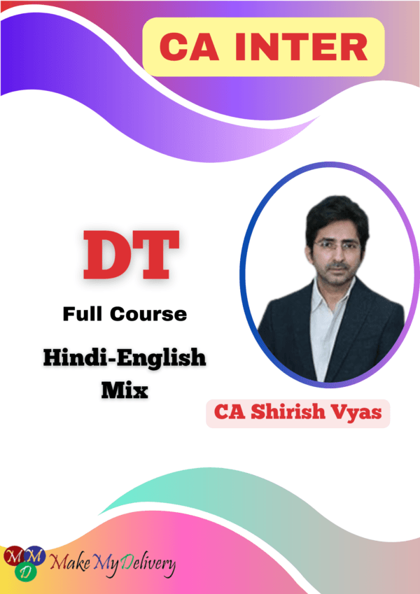 CA Inter Direct Tax By CA Shirish Vyas May 25 Exam