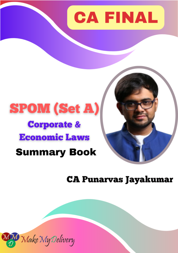 CA Final SPOM Laws Summary Book CA Punarvas Jayakumar