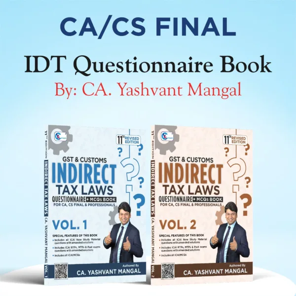 CA Final IDT Questionnaire MCQs Yashvant Mangal May 25