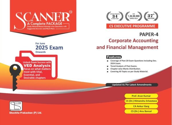 Scanner CS Inter Corporate Accounting and Financial Management