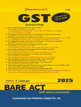 Commercial GST Bare Act Edition 2025