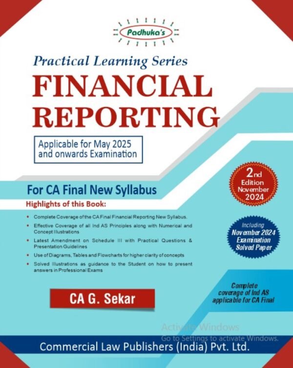 CA Final Padhuka Financial Reporting By G Sekar May 25 Exam