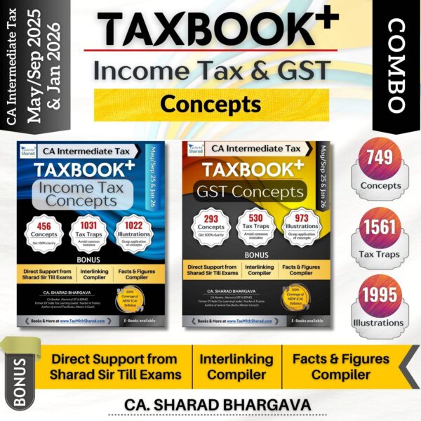 Tax book Income Tax & GST Concepts By CA Sharad Bhargava