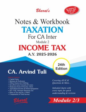 CA Inter Notes & Workbook Taxation By CA. Arvind Tuli May 25