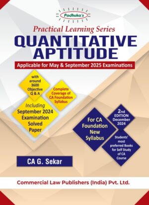 CA Foundation New Scheme Quantitative Aptitude By CA G. Sekar