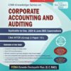 Corporate Accounting And Auditing for CMA Inter By G.C. Rao