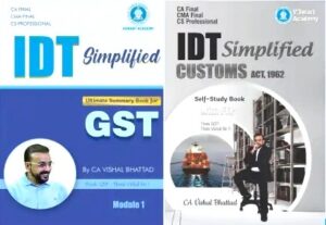 CA Final Indirect Tax Simplified Book By CA Vishal Bhattad May 25