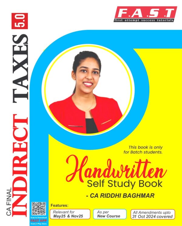 CA Final IDT Handwritten Book By Riddhi Baghmar May 25 Exam