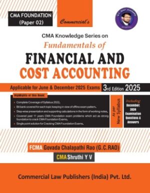 CMA Foundation Financial and Cost Accounting By G.C. Rao