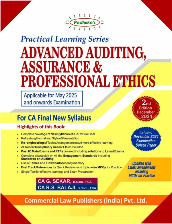 CA Final Padhuka Practical Learning Series Audit By G. Sekar May 2025