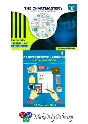 CA Inter Combo Chartbook + GST Total with Q&A By CA Ramesh Soni