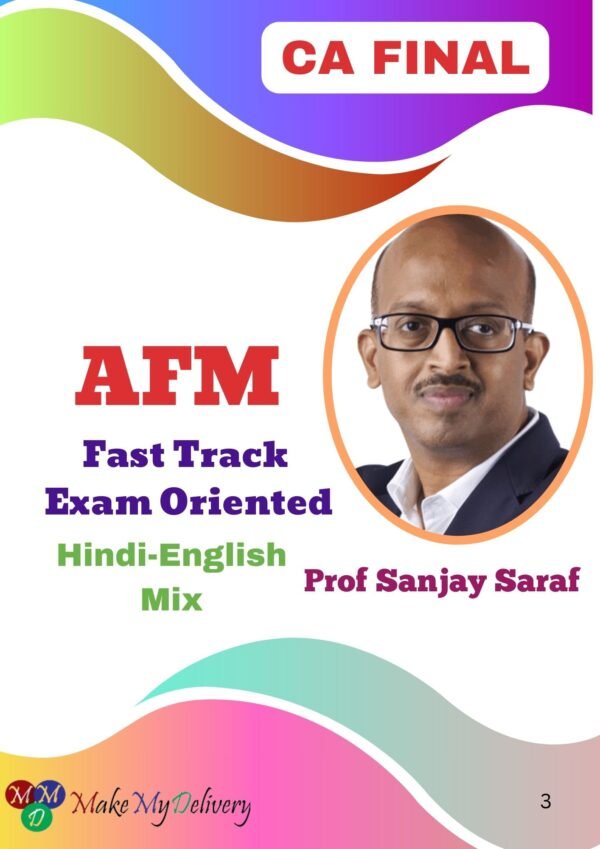 CA Final AFM Fast Track Exam Oriented Sanjay Saraf May 2025