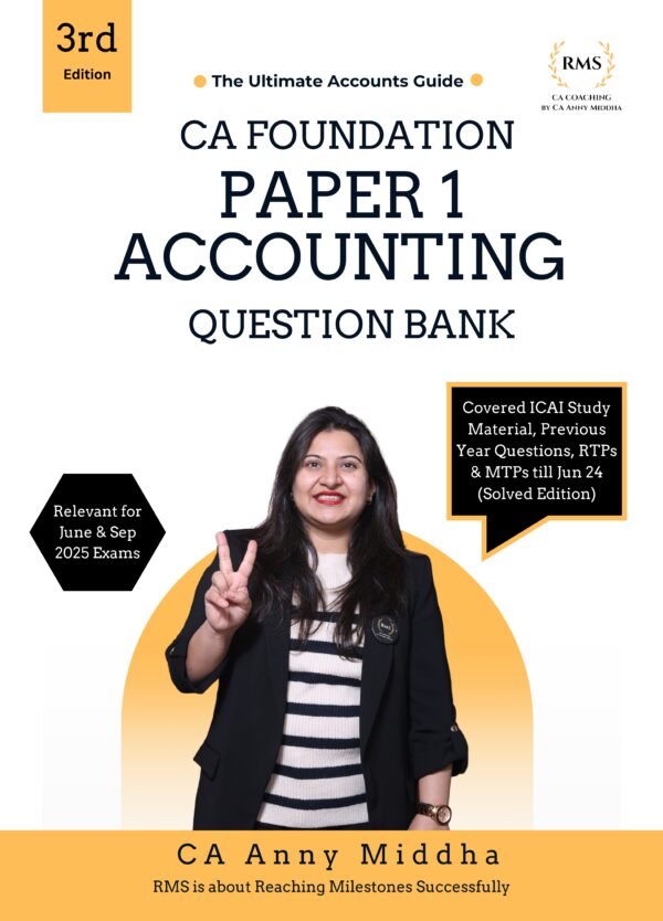 CA Foundation Accounting Question Bank By CA Anny Middha