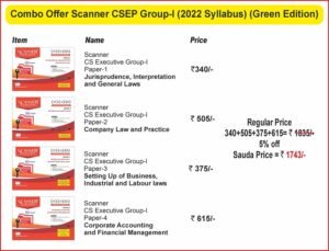 Shuchita CS Executive Scanner Group-1 All Subject June 2025 Exam