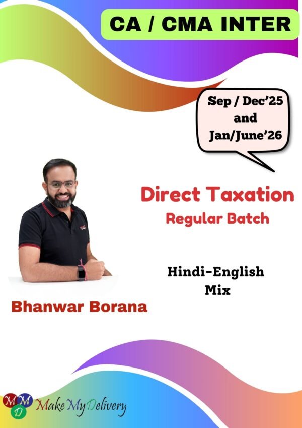 CA Inter Direct Tax Full Course Video Lectures By CA Bhanwar Borana