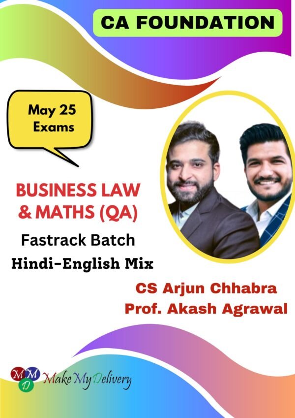 CA Foundation Maths & Law Fastrack Batch CS Arjun Chhabra