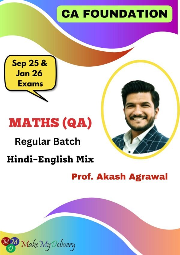 CA Foundation Maths (QA Regular Batch) By Prof. Akash Agarwal