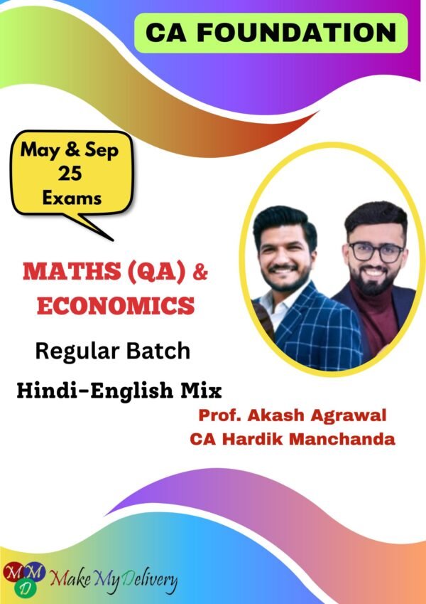 CA Foundation Maths (QA) & Eco Regular By Prof. Akash Agarwal